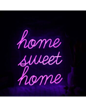 Home Sweet Home Pink Neon Sign