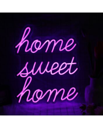 Home Sweet Home Pink Neon Sign