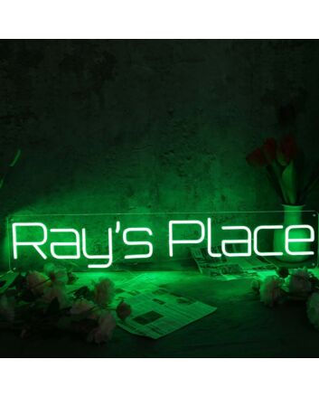 Ray's Place Green Neon Sign