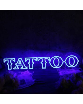 TATTO Blue Custom Neon Sign