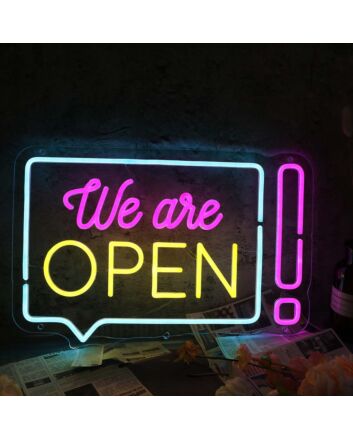 We Are Open Custom Neon Sign