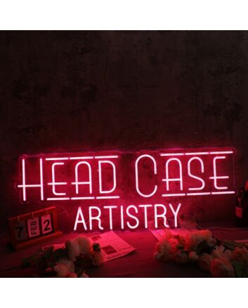 Head Case Artistry Red Neon Sign