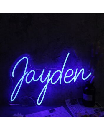 Jayden Blue Neon Sign