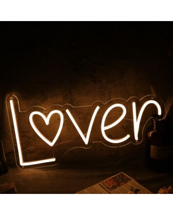 Lover Yellow Custom Neon Sign