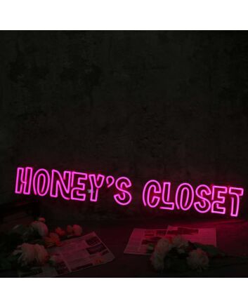Honey's Closet Pink Neon Sign