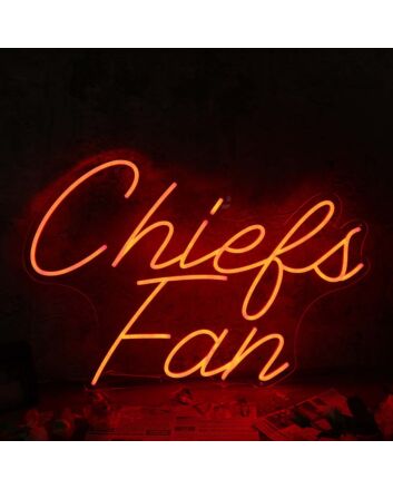 Chiefs Fan Red Neon Sign