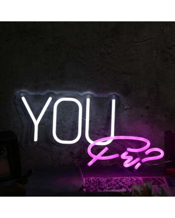 You White Neon Sign