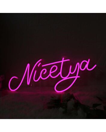 Nicetya Pink Custom Neon Sign