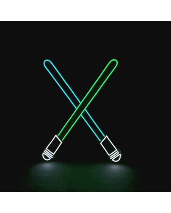 Cross Sword Neon Sign