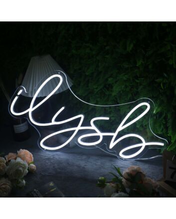 Ilysh White Neon Sign