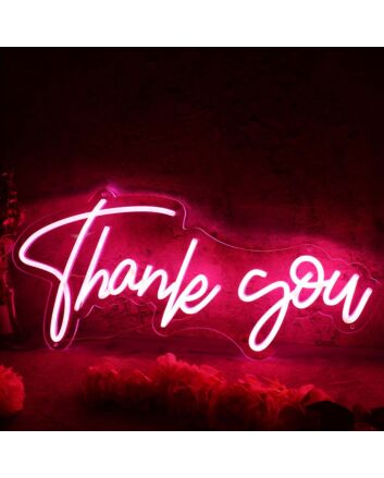 Thank You Red Neon Sign