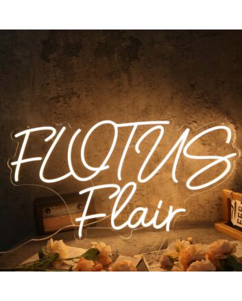 Flotus Flair Yellow Neon Sign