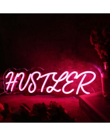 Hustler Red Custom Neon Sign