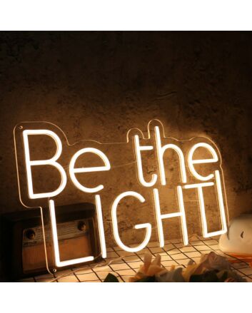 Be The Light Yellow Neon Sign