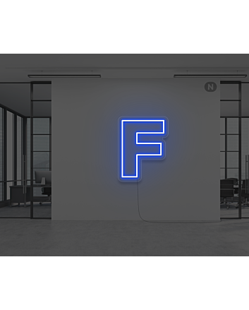 Neon Letter F