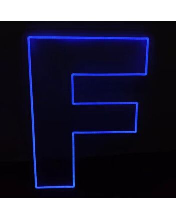 Neon Letter F