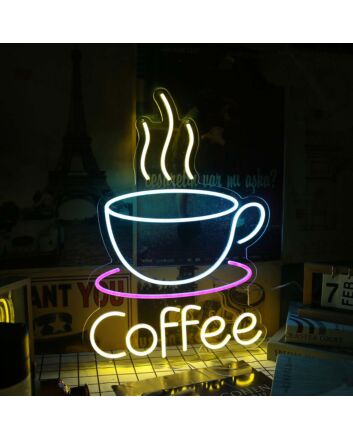 A Cup Of Coffee Custom Neon Sign