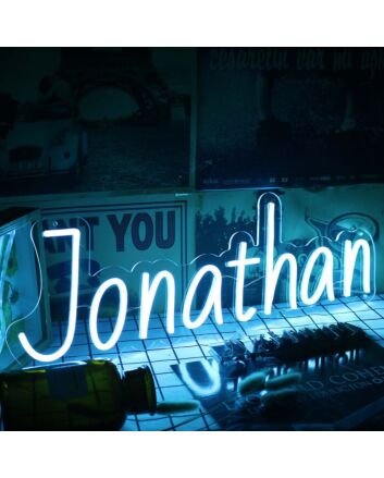 Jonathan Blue Neon Sign