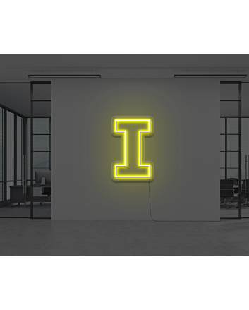 Neon Letter I