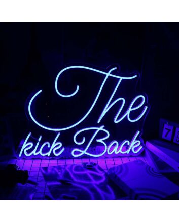 THe Kick Back Blue Neon Sign