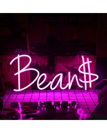 Bean Pink LED Neon Sign