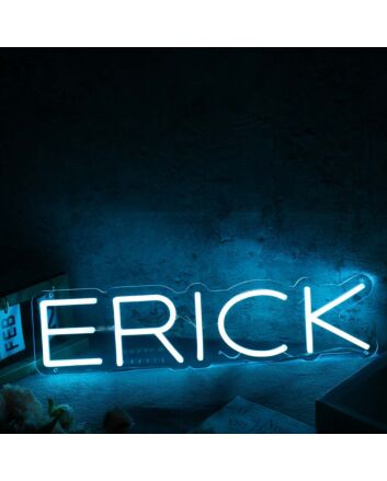 Erick Blue Name Neon Sign