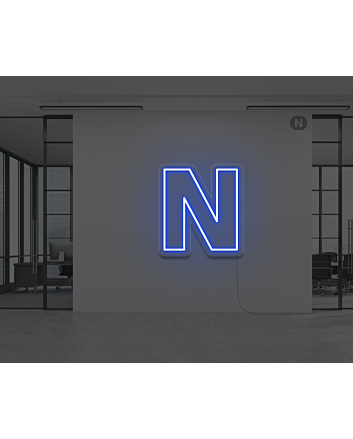 Neon Letter N