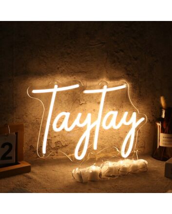 TayTay Yellow Neon Sign