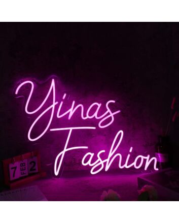 Yinas Fashion purple Custom Neon Sign