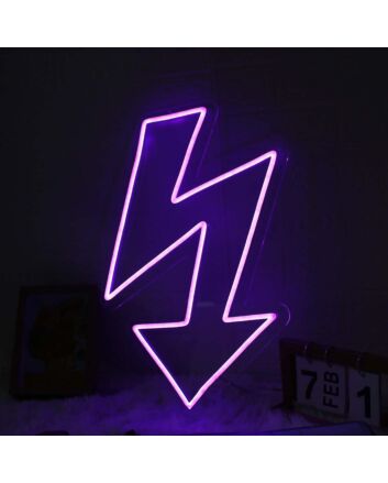 Meandering Arrow Pink Neon Sign