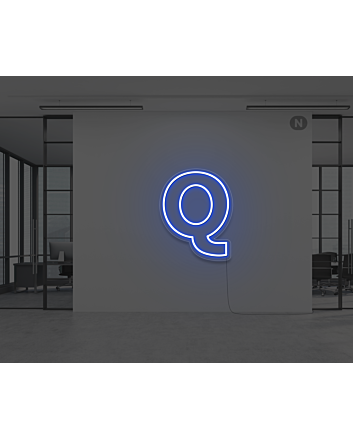 Neon Letter Q