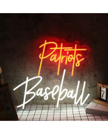 Patriots Baseball Custom Neon Sign