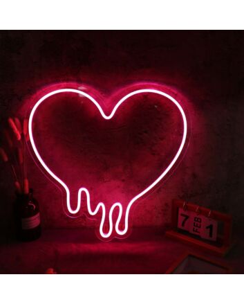 Melting Heart Custom LED Neon Sign