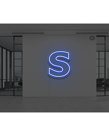 Neon Letter S