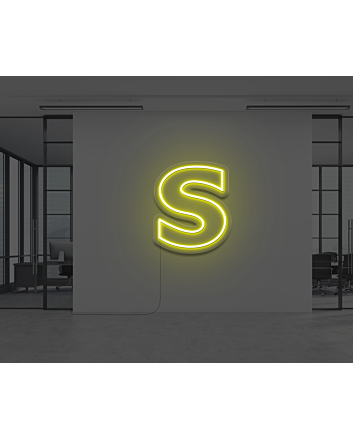 Neon Letter S
