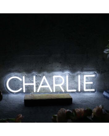 Charlie White Neon Sign