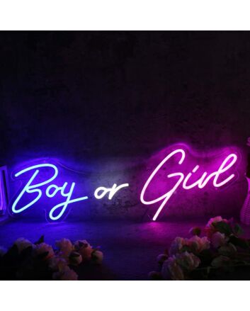 Boy Or Girl Custom Neon Sign