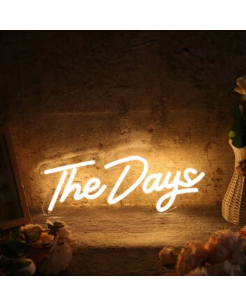 The Days Yellow Neon Sign