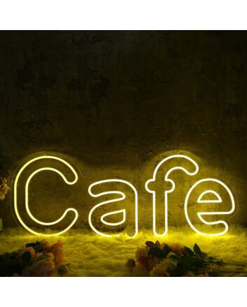 Cafe Yellow Custom Neon Sign