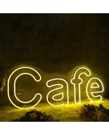Cafe Yellow Custom Neon Sign