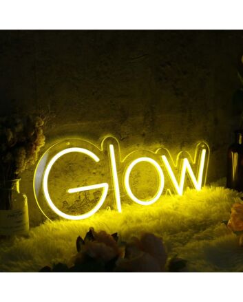 Glow Yellow Neon Sign