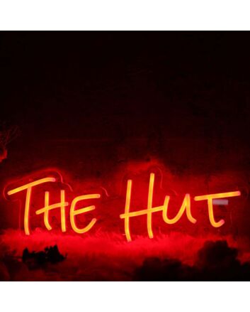 The Hut Red Neon Sign