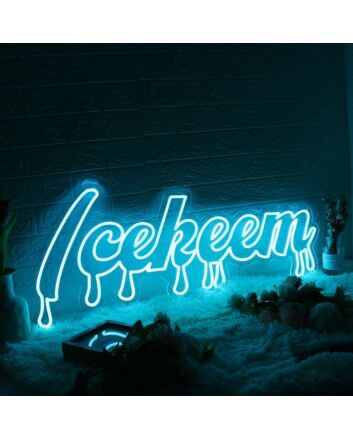 Icekeem Blue Neon Sign