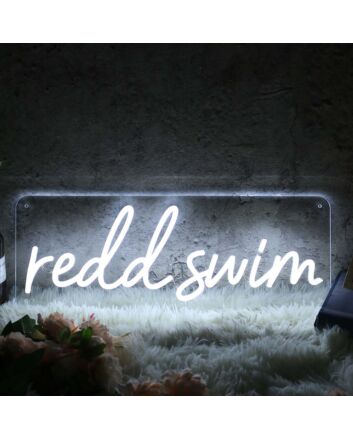 Redd Swim White Neon Sign