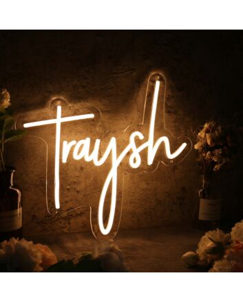 Traysh Yellow Neon Sign