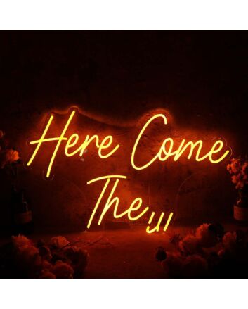 Here Come The Yellow Neon Sign