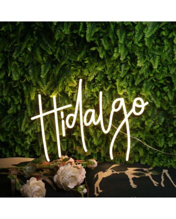 Hidalgo Yellow Neon Sign