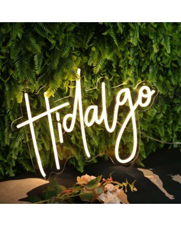 Hidalgo Yellow Neon Sign