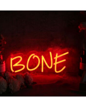 Bone Red Custom Neon Sign