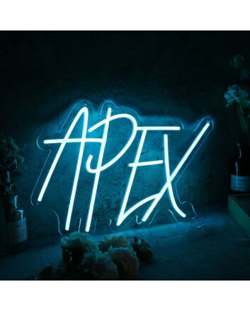 Apex Blue Neon Sign